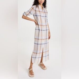 Theory Long Sleeve Slim Shirt Dress medium 6-8